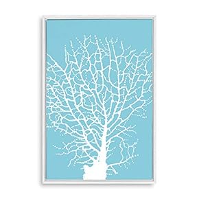 Framed Canvas Wall Art for Living Room, Bedroom Branches Illustration III Canvas Prints for Home Decoration Ready to Hang - 16x24 inches