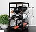 ComfyHouse Rustic Wood Countertop Wine Rack 5 Bottles with Wine Glass Holder/No Assembly…