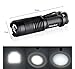 ilauke LED Flashlight Mini Cree Q5 Handheld Tactical Flashlight Torch 7W 300LM 3 Modes Adjustable Focus Zoomable Lights(6 Pack)
