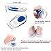 Silicone Gel Heel Cups, Shoe Inserts Silica Gel Pads Insole for Plantar Fasciitis, Bone Spurs Pain Relief, Sore Heel Pain, Achilles Pain and Foot Care (Blue US Men's 10-13)