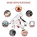 57-Piece Hot Glue Gun Kit, KeLDE UL Certified 100 Watts Large Full Size Glue Gun, Changeable Nozzle and Power Switch, Bonus 10 Watts Mini Glue Gun, Includes 2 pcs Extra Fine Tips, 50 pcs Glue Sticks