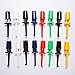 BrightTea® 8pairs Mini SMD Ic Single Hook Clip Grabbers Test Probe Cable for Multimeter Wire Lead (16pieces packger)