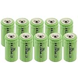 10x Exell 1.2V 2/3AA Size 700mAh NiMH Rechargeable Button Top Batteries use with high power static applications (Telecoms UPS and Smart grid) radio controlled devices electric tools electric mopeds