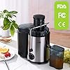 Juicer Machine,DEWINNER Stainless Steel Fruit and Vegetable Juice Extractor Fountain Cold Maker, Centrifugal Fountain with 2 Speed Settings, BPA-Free, Easy Clean Dishwasher Safe with Gift