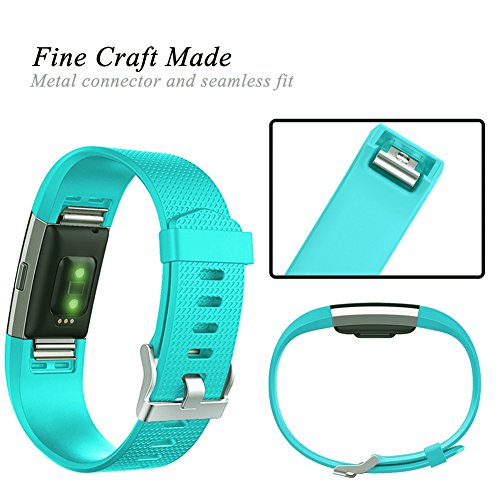 image for GEAK For Fitbit Charge 2 Bands, Classic Sports Replacement Bands for F