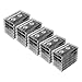 Evelots 50 Pack Cassette Tape Cases-Clear Plastic Storage-Audio-No Scratch/Dirt