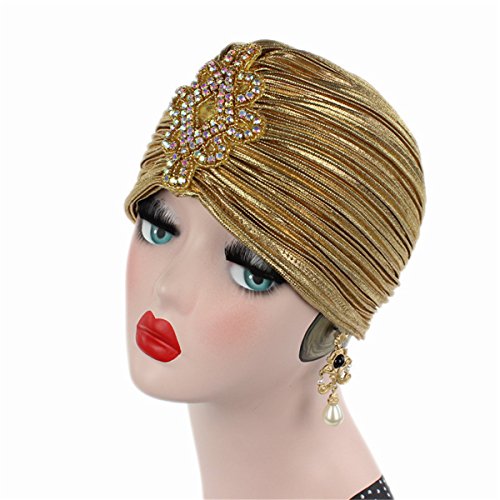 Qhome Fashion Women Turbante Stretch Turban Headband Great Hijab Hat Indian Cap