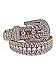 Luxury Divas Rhinestone Studded Western Belt For Women