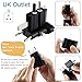 ROAD WARRIOR Universal Travel Plug Adapter Europe/UK/Australia/USA/India/China Compact Does Not Convert Voltage RW101BK Black