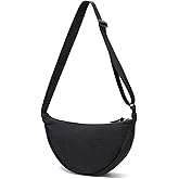 YIKOEE Crescent Bag for Women Men Small Sling Crossbody Bag with Half Moon Shape