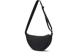 YIKOEE Crescent Bag for Women Men Small Sling Crossbody Bag with Half Moon Shape