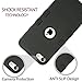ULAK iPod Touch 7 Case, 3 in 1 Hard PC Case with Shockproof Silicone Interior Heavy Duty High Impact Dual Layer Protective Case for Apple iPod Touch 7th/6th/5th Generation (Black)