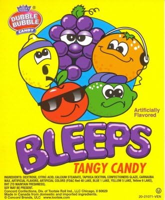 BLEEPS Dubble Bubble Tangy Candy 4LB