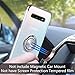 Ownest Compatible with Samsung Galaxy S10 Plus Case （6.4 inch） with Built-in 360 Rotatable Ring Kickstand Fit Magnetic Car Mount and Clear Soft Slim TPU Protective for Samsung Galaxy S10+-Silver