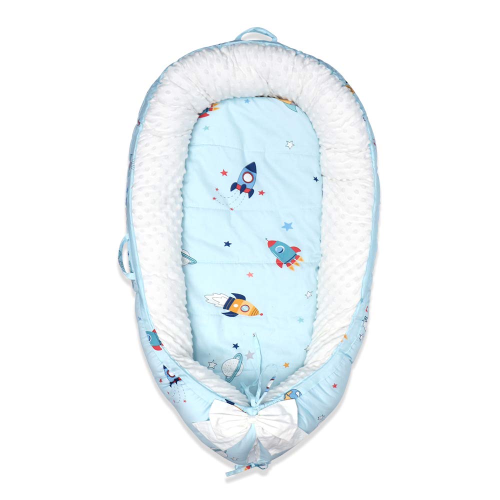 VDT Bed Crib Baby Reversible Newbornsleeping for Bed - Breathable Comfortable Removable Portable Snuggle Nest Bed for 0-1y