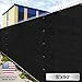 Windscreen4less Privacy Fence Screen 5' x 50' Heavy Duty Windscreen Fencing Mesh Fabric Shade Net Cover for Outdoor Wall Garden Yard Pool Deck, Black