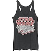 STAR WARS Checker Falcon Women's Racerback Tank Top