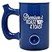 Premium Roast and Toast Mug Blue Ceramic Coffee Pipe Mug Multipurpose Novelty Smoking Mug for Herb by Gift Boutique
