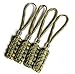 4 Multi Camo Paracord Zipper Pulls or Knife Lanyards With Skull Alloy Bead