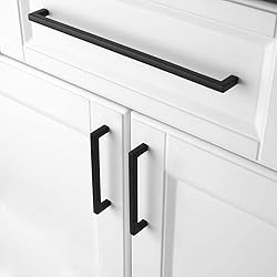 KOOFIZO Solid Square Bar Cabinet Handle - Black