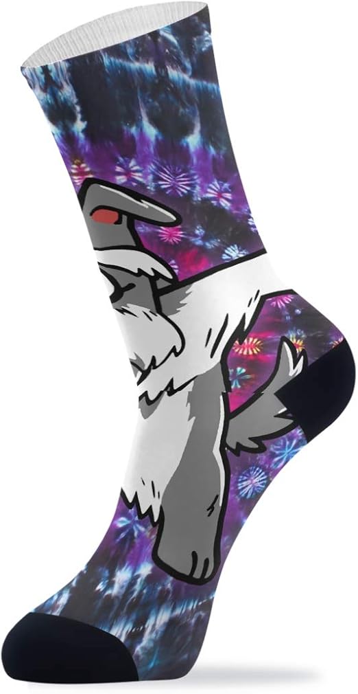 Novelty crew socks funny Tie Dye Quickdrying sports socks