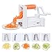 5-Blade Vegetable Spiralizer Slicer Professional Spiral Vegetable and Fruit Slicer Kitchen Gadgets Tools for Zucchini Noodles, Veggie Spaghetti, Pasta Salad