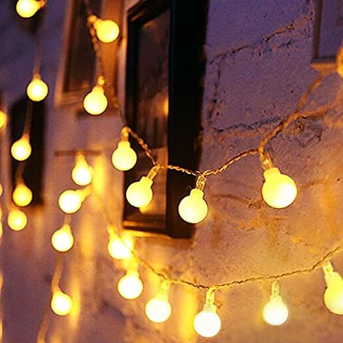 Home Garden Ip44 Led Lichterkette Fur Innen Aussen Mit Kleinen Kugeln Leds Warmweiss 230v Yard Garden Outdoor Living