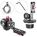 Neewer A-B Stop Follow Focus with Gear Ring Belt for Canon Nikon Sony and other DSLR Camera Camcorder DV Video, Fits 15mm Rod Film Making System,Shoulder Support,Stabilizer,Movie Rig (Red and Black)