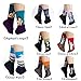 Vigvog Men's Art Patterned Casual Couple Crew Socks 8 Pack