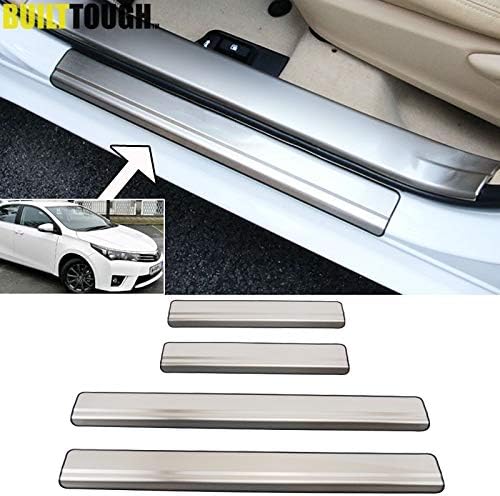 Vivona 4X For Toyota Corolla Altis 2014 2015 2016 2017 Stainless Steel Door Sill Panel Scuff Plate Kick Step Cover Trim Protector Outer
