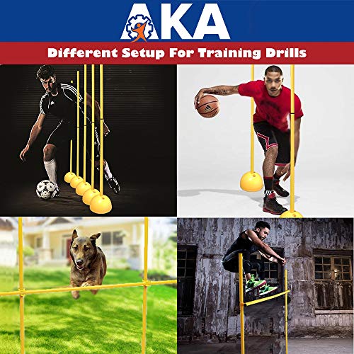 AKA- Hurdle for Jump Exercise | Soccer & Basketball Dribble Trainig Pole | Dog Agility Equipment - Thumbnail 2
