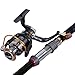 Sougayilang Fishing Rod Reel Combos Pocket Portable Fishing Pole with Left Right Hand Spinning Reel for Outdoor Travel Freshwater Fishing