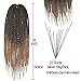 Crotchet Braids Box Braids Hair Extensions Ombre Black Brown Burgundy Kanekalon Braiding Hair (24inch, 1B-27)