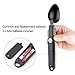Apsung Digital Kitchen Scale, Spoon LCD Display Electronic Measuring Spoon, Household Supplies Food Weight Scale 500/0.1g Gram, Stainless Steel + ABS