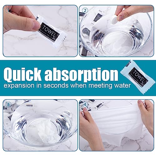 LOVEINUSA Compressed Towels Bulk, 360PCS Mini Coin Tissues Portable Towel Tablets Disposable Travel Towel for Camping Hiking Toilet Paper