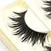 wenettion 5 Pairs Thick Long Cross Party False Eyelashes Black Band Fake Eye Lashes