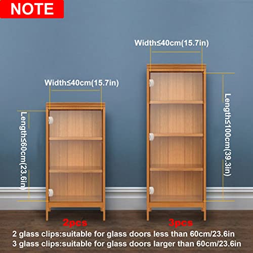 Glass Cabinet Door Hinge 4pcs Wine Cabinet Clamp Display Door Hinge, Matte Black Zinc Alloy, No Hole To Drill