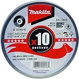 Makita D-18764-10 Thin Cut Off Wheels 115mm Pack of 10 WA60T view 2