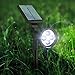 The Hoont8482; 2-in-1 Bright Outdoor LED Solar Spotlight / Solar Powered Light for Patio, Entrance, Landscape, Garden, Driveway, Yard, Lawn, Etc./ Great for Accents, Security Lighting, Pool Area, Etc. [UPGRADED VERSION]