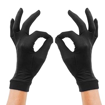 TAOtTAO Hautpflegehandschuhe aus doppelter Seide aus Seide Jasmine Gloves Thermo-Liner-Handschuh-Innenhandschuh-Fahrradhandsc
