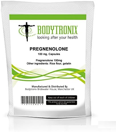 Brand New Pack of"PREGNENOLONE" 100mg Capsules (Made in UK) [Several Sizes Available] (60)