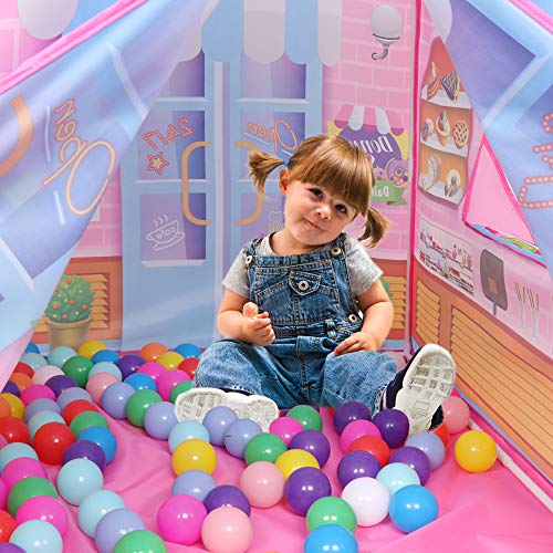 Anyshock Playhouse for Kids Tent,Candy Princess Castle Play House for 1-6 Year Old Children Boys Girls Baby Indoor Outdoor Gifts Toys (Pink) - Thumbnail 4