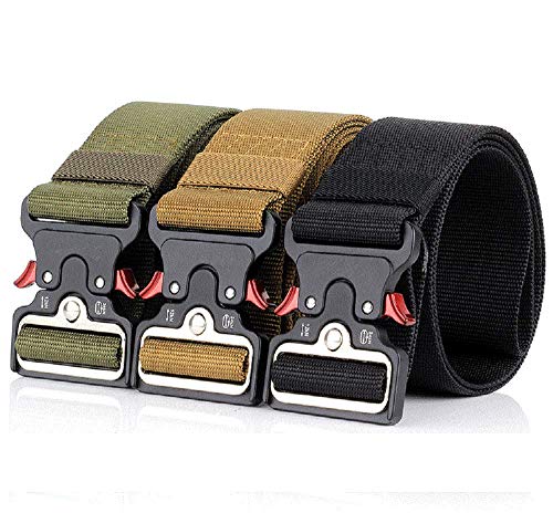image for YAMATE Men’s Tactical Belt, Military Combat Army Style Equipment Nyl