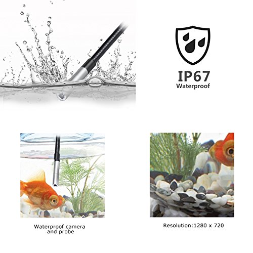 Potensic Digital Endoscope Borescope with Waterproof CMOS Camera and 3.