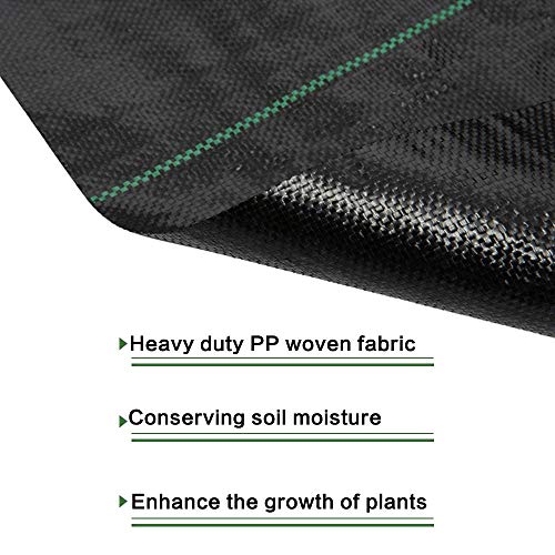 SUWUYUE Weed Barrier Landscape Fabric for Outdoor Gardens, Heavy Duty