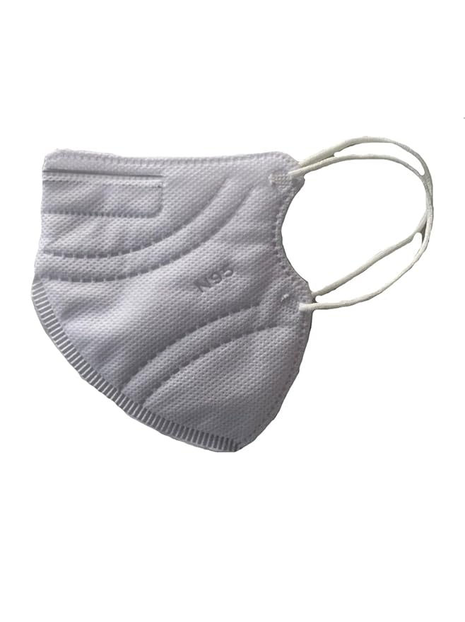 N95 Butterfly Shape Breathable 5 Layer Mask Without Valve With Ear Loop