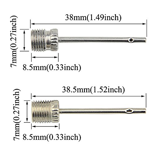 WGCD 15 PCS Air Sports Ball Pump Inflator Needle Adapter Hose Set for Soccer Basketball Football Inflating Accessories Use