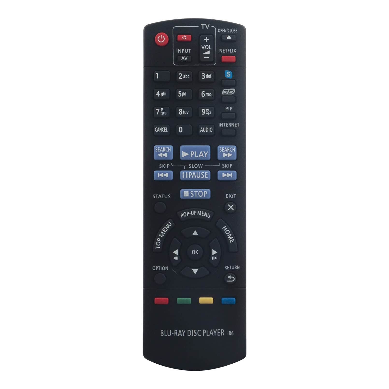VINABTY N2QAYB000723 Replacement Remote Control for Panasonic Blu-Ray DVD-Player DMP-BDT120EB DMP-BDT220EB DMP-BDT120 DMP-BDT220 DMPBDT120 DMPBDT220 DMPBDT220EB Remote Controller