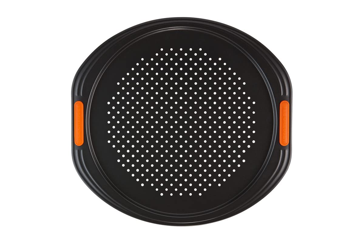 Le Creuset Toughened Non-Stick Bakeware Pizza Pan, Black