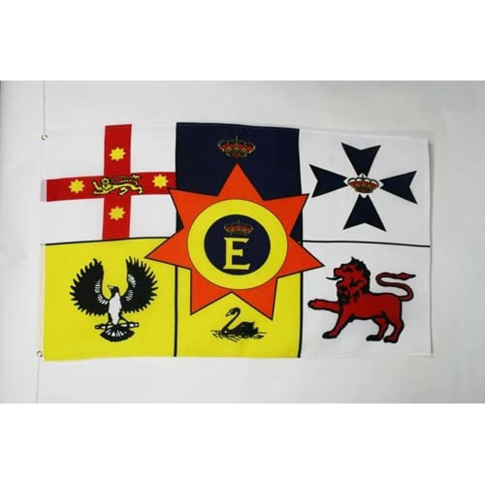 AZ FLAG - Kingdom Of Australia Flag - 2x3 Ft - 100D Polyester Royal Australian Banner with Two Metal Grommets - Fade Resistant - Vivid Colors - 2' x 3' Feet - 90x60 Cm